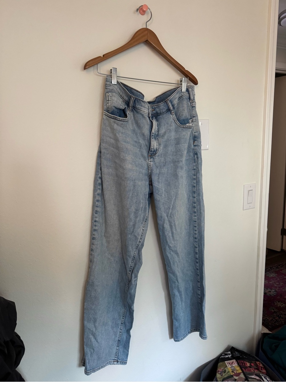 Anthropologie PilcoLight Blue Women's Straight-Leg Jeans - Casual Everyday